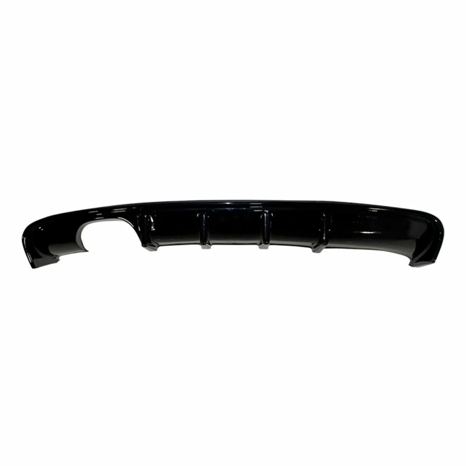 Prelungire difuzor Bara Spate compatibil cu AUDI A3 8P 2008-2012 facelift, Evacuare dubla stanga, negru lucios