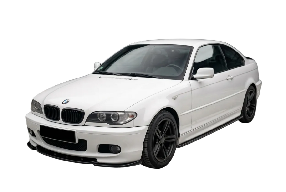 Prelungire praguri laterale compatibile cu BMW Seria 3 E46 1997-2005, negru lucios , 2 buc