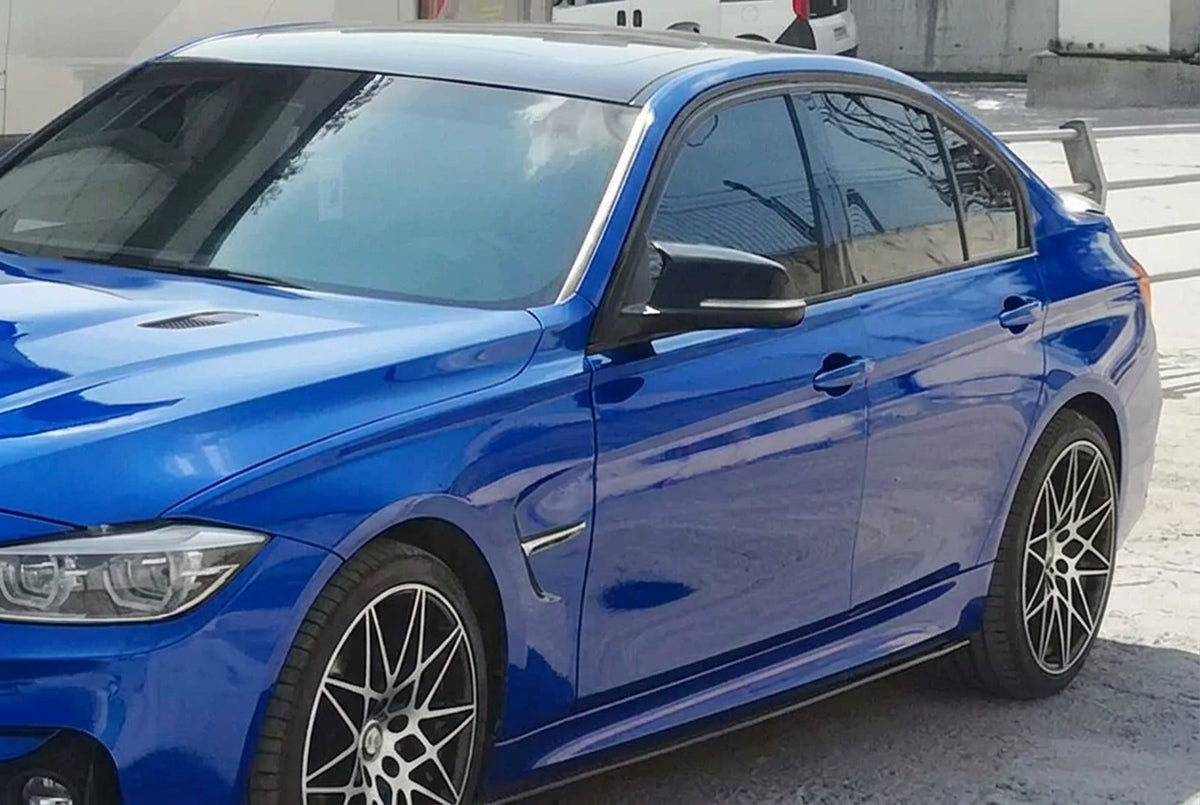 Capace oglinda Batman Style compatibile cu BMW seria 3 F30 2012-2018 Negru lucios