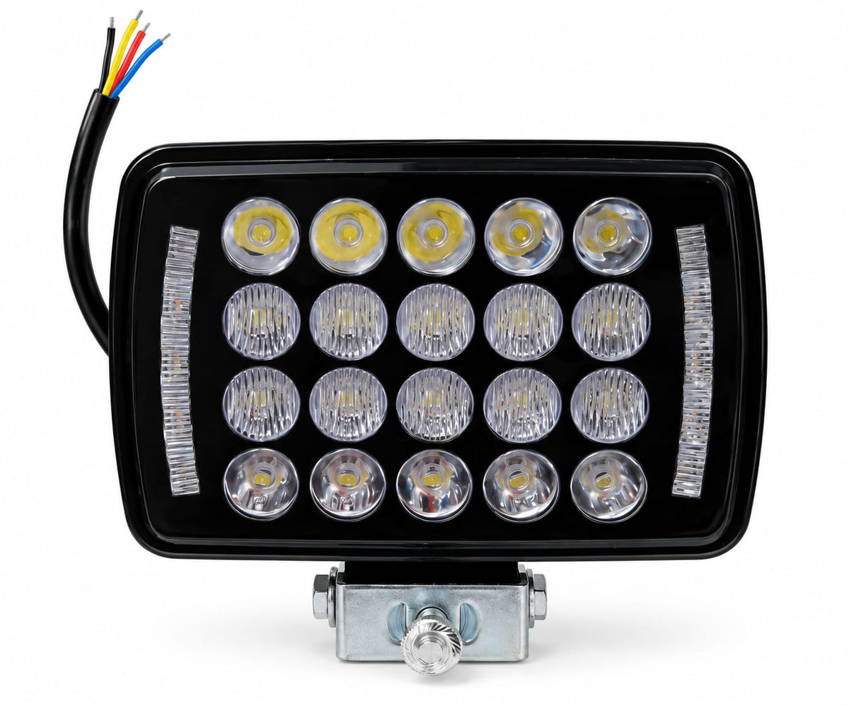 Proiector LED auto 5 inch, cu 20 de lentile și benzi laterale 12-36V CE