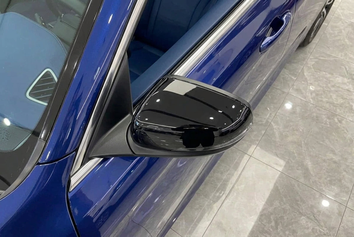 Capace oglinda  Batman Style compatibile cu Mercedes Clasa E W213 2016+ Negru lucios