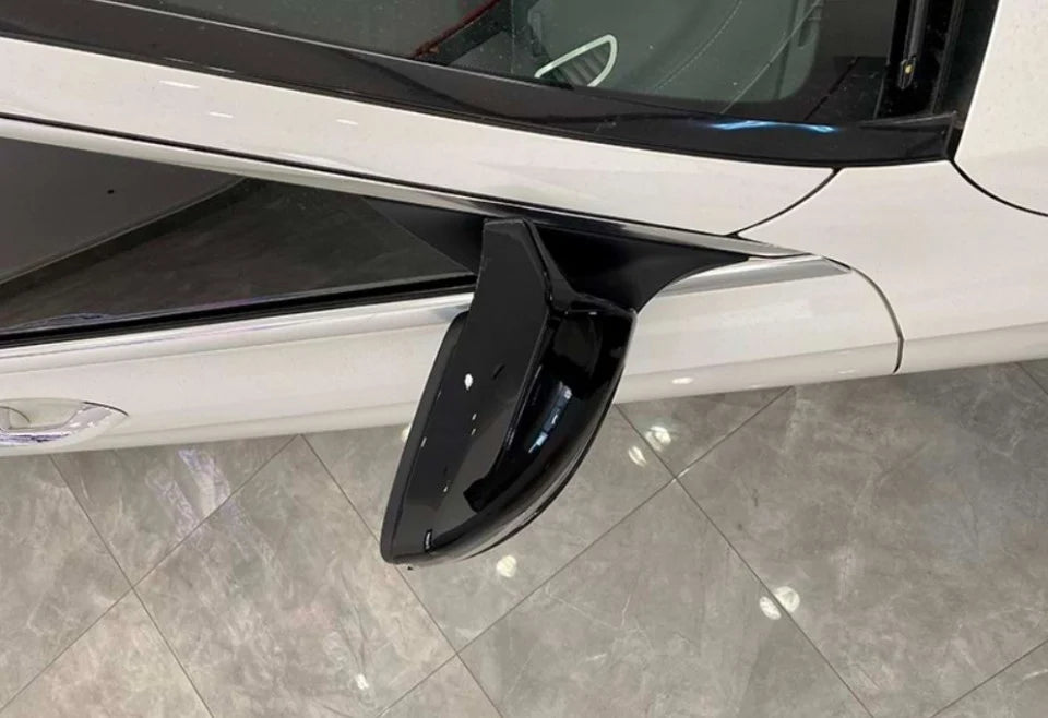 Capace oglinda  Batman Style compatibile cu Mercedes Clasa E W213 2016+ Negru lucios