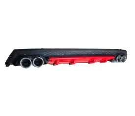Prelungire/Difuzor  bara spate universal , ELITE B Design, negru cu rosu, ornamente toba rotunde