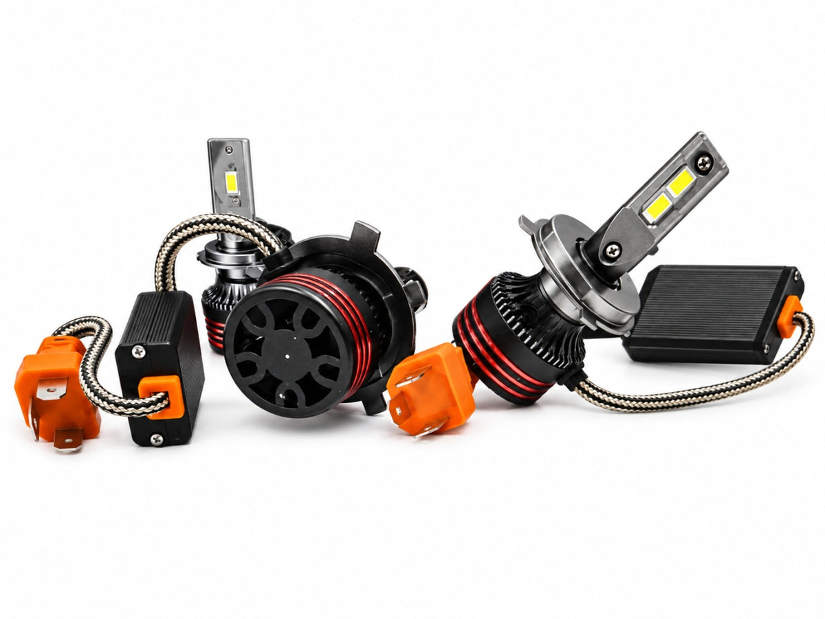 Becuri LED H4 Pro -set 2 bucati | Iluminare puternica pentru faruri