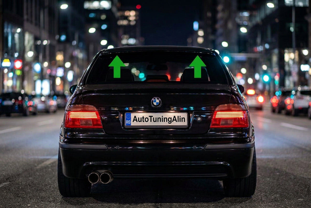 Eleron luneta compatibil cu BMW Seria 5 E39 1995-2003, culoare negru lucios