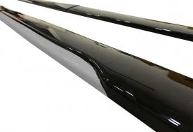 Set 2 Prelungiri praguri tuning 210 cm, negru lucios cu Buza Gri