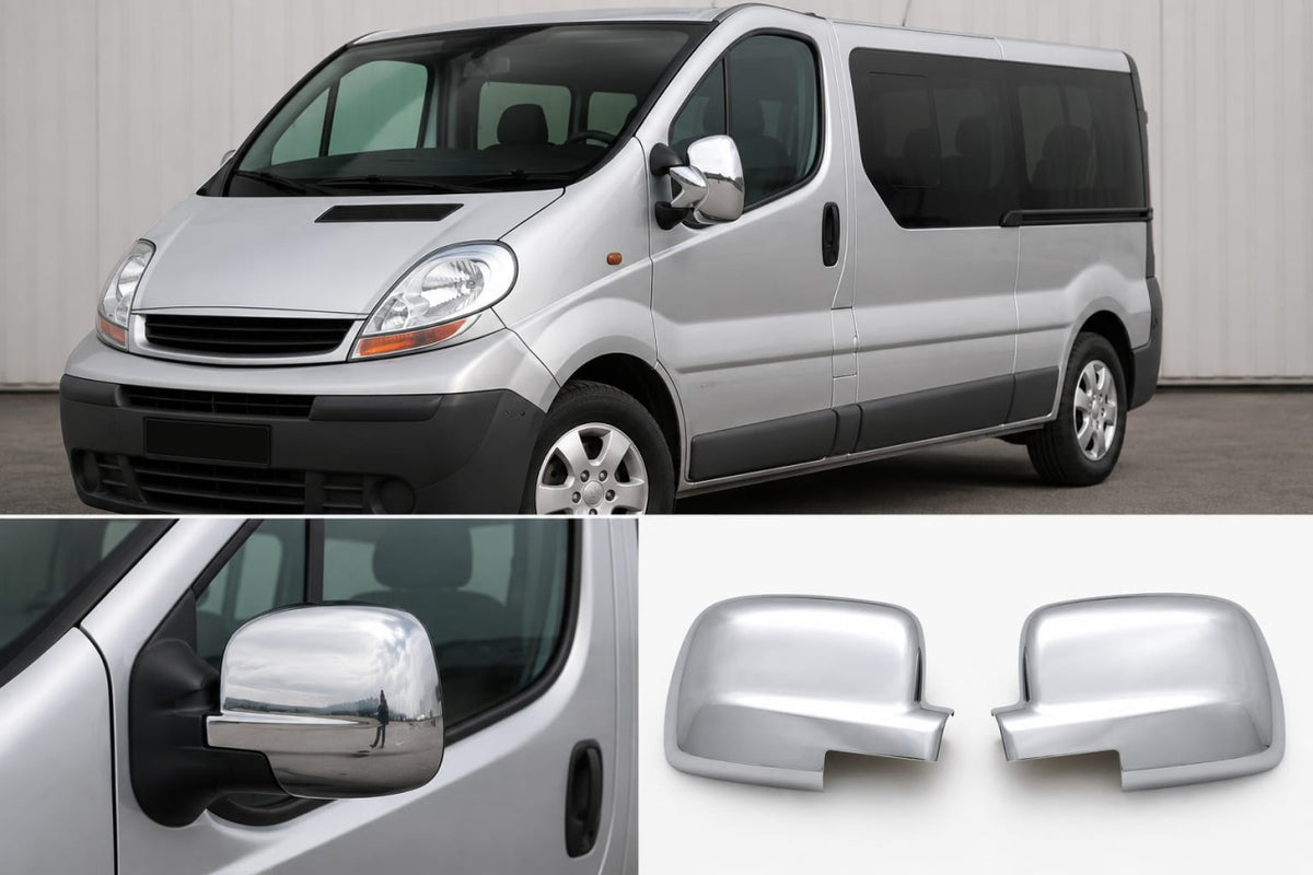 Capace oglinda cromate compatibil Renault Trafic 2001-2014 ,Opel Vivaro ,Nissan Primastar