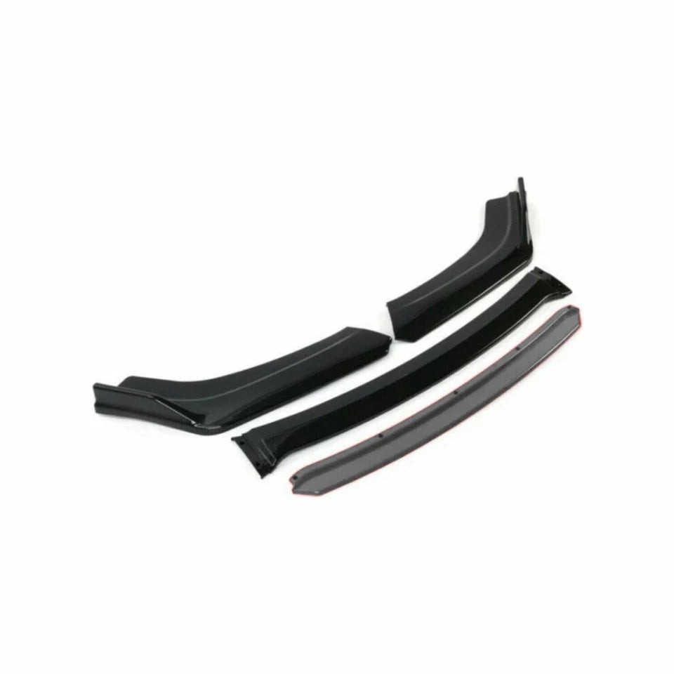 Pachet Tuning Exterior Aero Universal, prelungire bara fata,prelungire praguri laterale si difuzor negru cu GRI