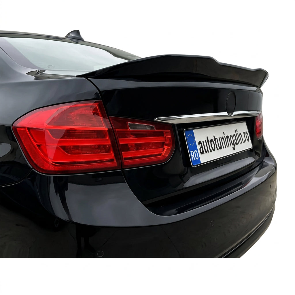 Eleron portbagaj compatibil cu BMW seria 3 F30 2012-2018 Custom Design, negru lucios