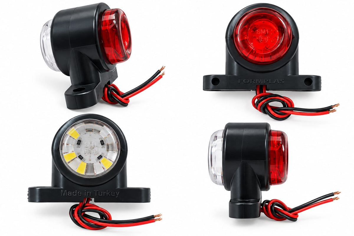 Lampă Gabarit LED Alb-Roșu FORMPLAS – Iluminare pe Două Fețe 12-24V
