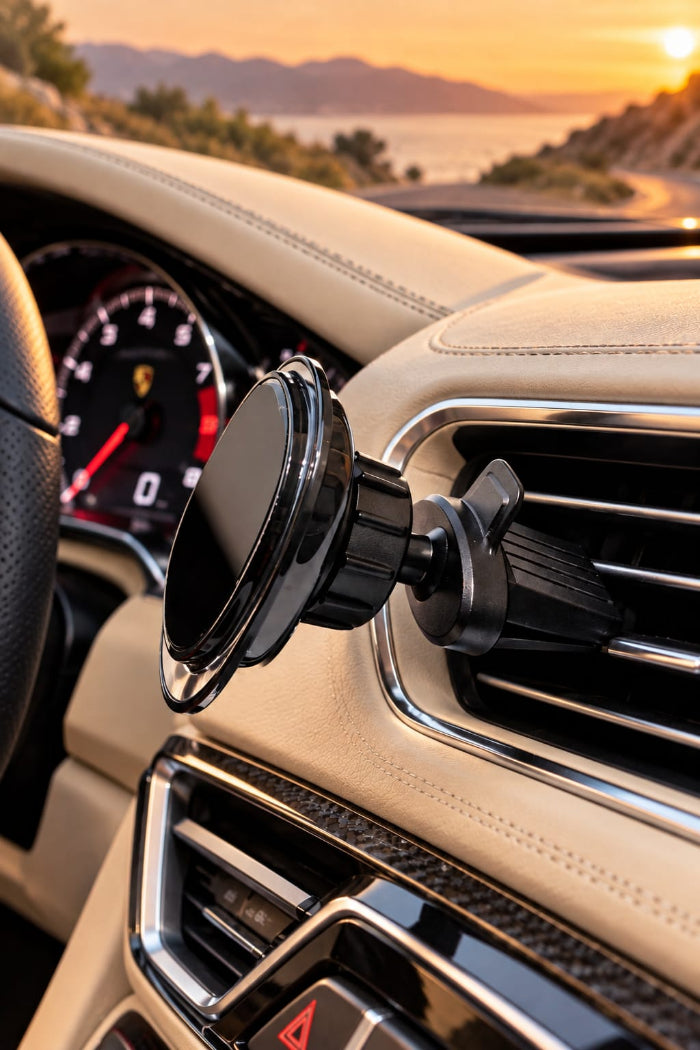 Suport telefon auto magnetic pentru grila de ventilație, rotire 360° – CT062+CF015