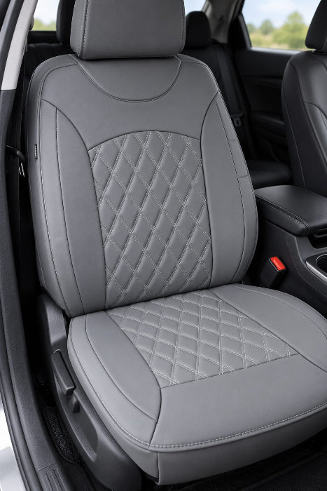 Husa Scaun Auto Universala Imitatie Piele Gri
