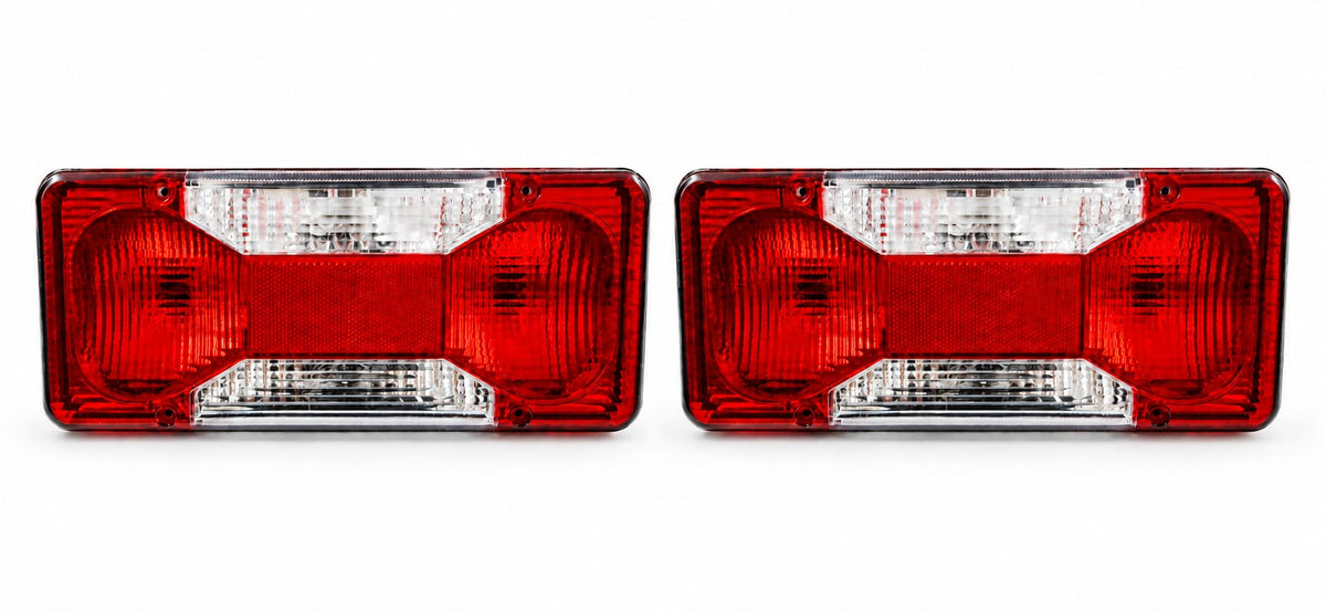 Set lămpi stop spate stânga + dreapta compatibil  Iveco Daily IV,Fiat Duato, Fiat Doblo , camion, camionetă și microbuz