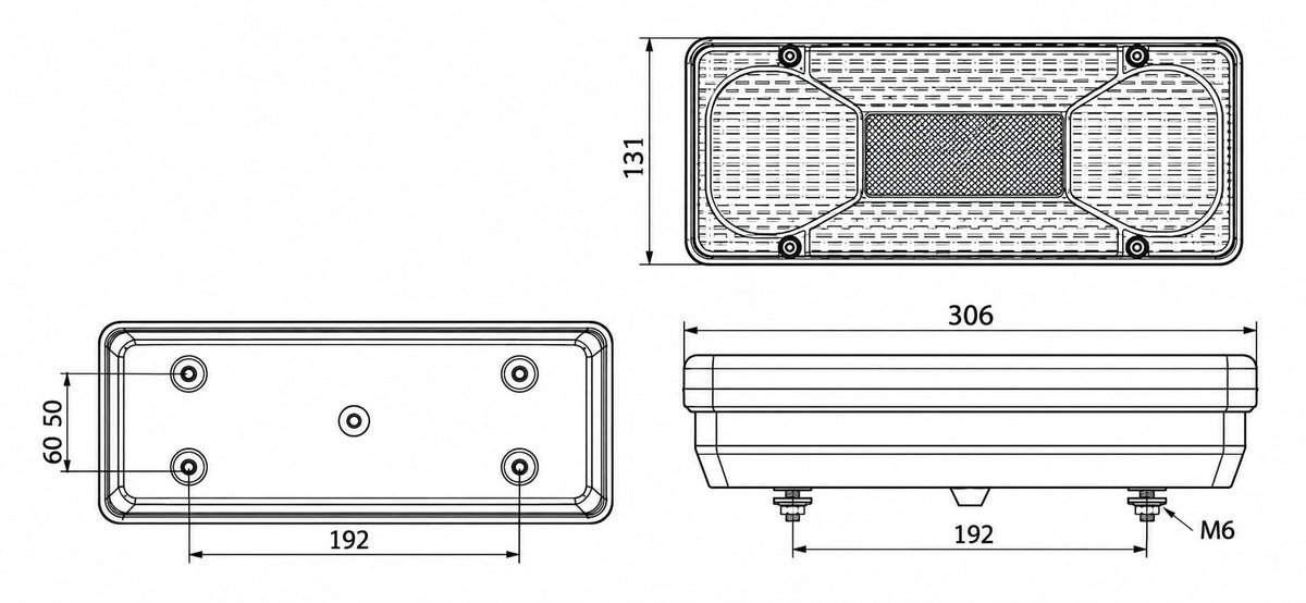 Set lămpi stop spate stânga + dreapta compatibil  Iveco Daily IV,Fiat Duato, Fiat Doblo , camion, camionetă și microbuz