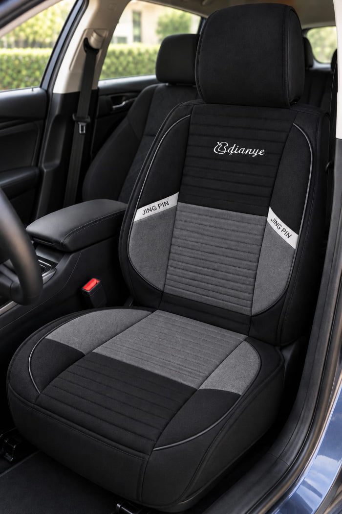 Husă scaun auto individuală, negru-gri – Design Sport, Confort și Protecție
