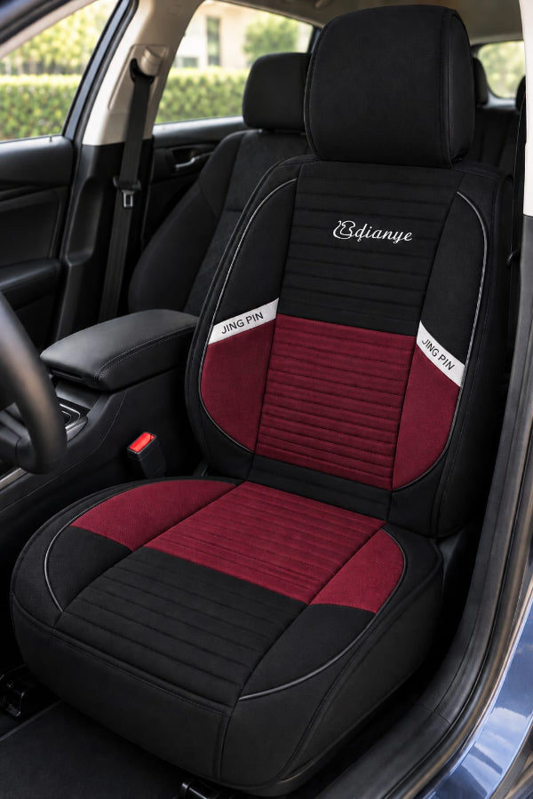 Husă scaun auto individuală, negru-visiniu– Design Sport, Confort și Protecție