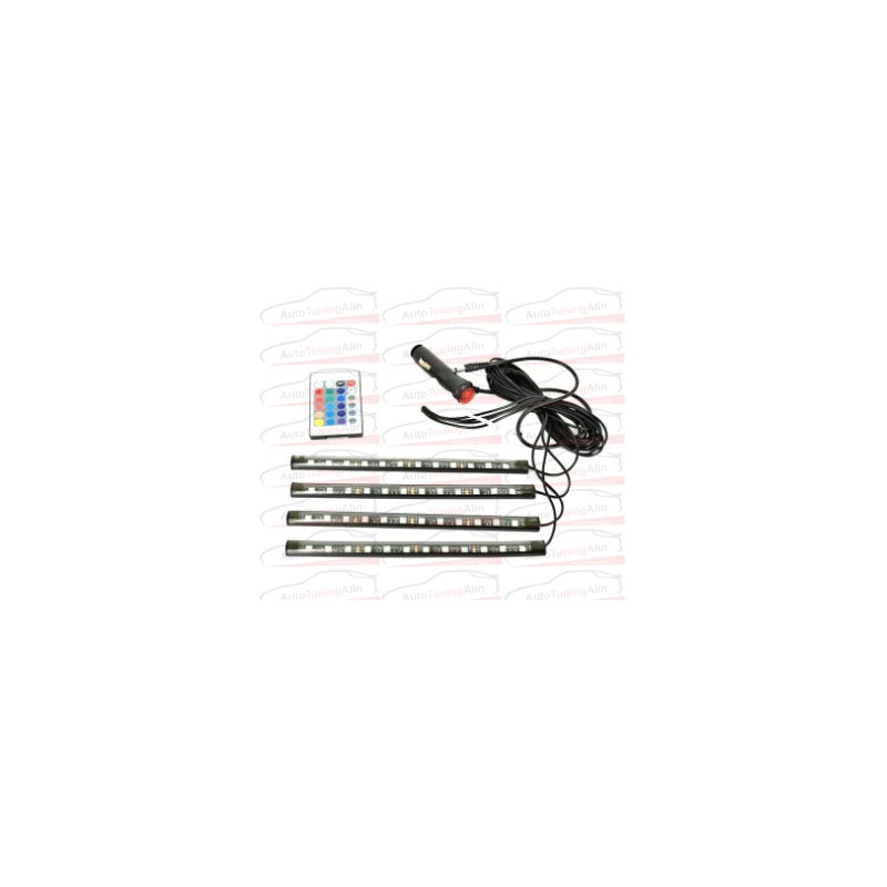 Kit interior LED 9 SMD RGB, cu telecomanda, 12.5cm ATA01644