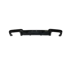 Difuzor bara spate compatibil BMW Seria 5 F10 2010-2017 pachet M, cu evacuare dubla, negru lucios