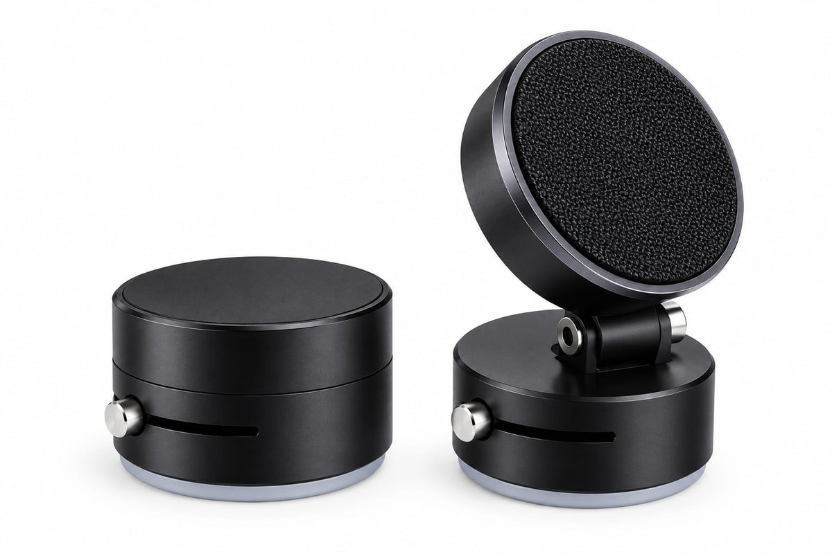 Suport telefon magnetic A2, cu ventuză, pliabil, rotire 360°, negru