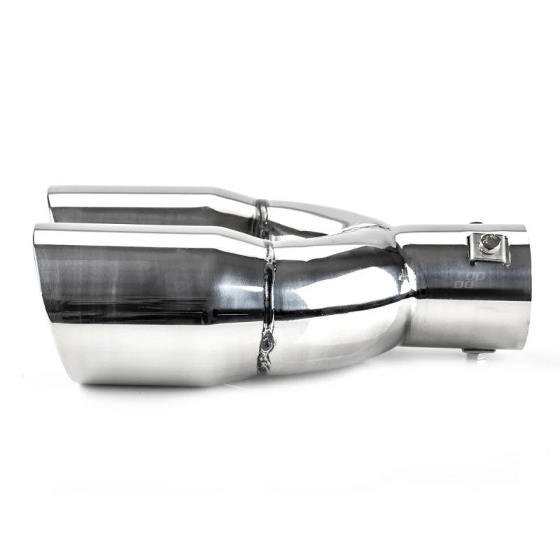 Ornamente toba inox dublu, finisaj lucios, diametru intrare 6,3 cm, latime 160mm ATA00100