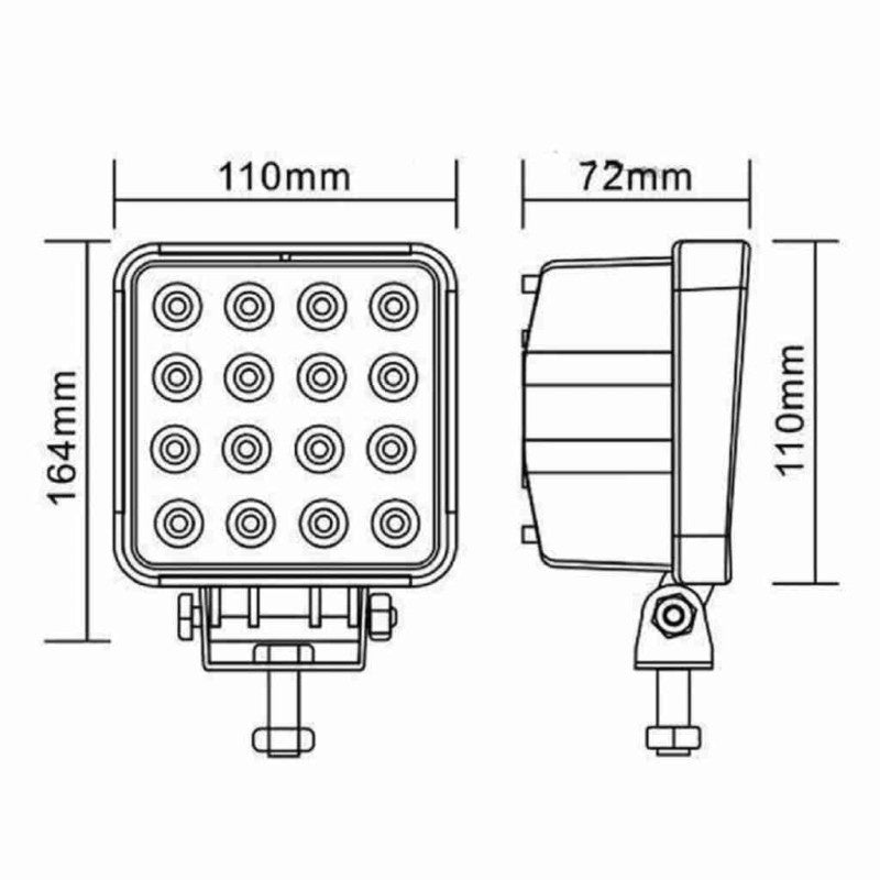 Proiector LED Auto Offroad 4D 45W 3340 Lumeni ATA02231