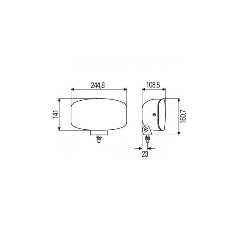 Proiector universal 12v-24v lumina Alba camion