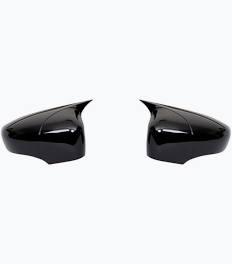 Capace oglinda Batman Style Compatibile cu Renault Clio IV 2012-2019, Renault Captur 2013-2019 Negru lucios