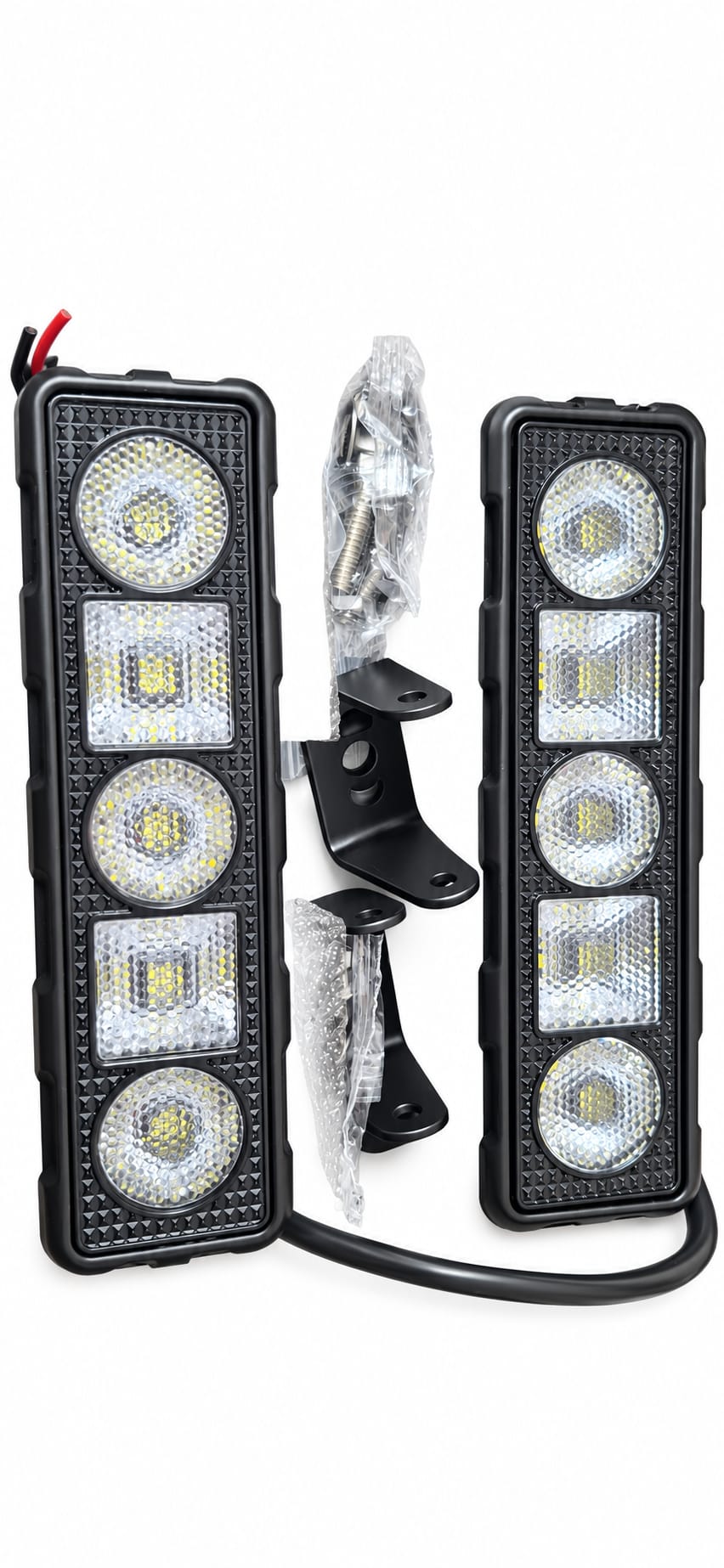 Set 2 proiectoare LED auto 15W, 10–30V, 3000 lumeni