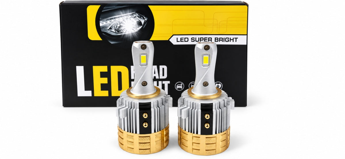 Set 2 becuri LED H7,60W,12.000LM,6500K,cu ventilator