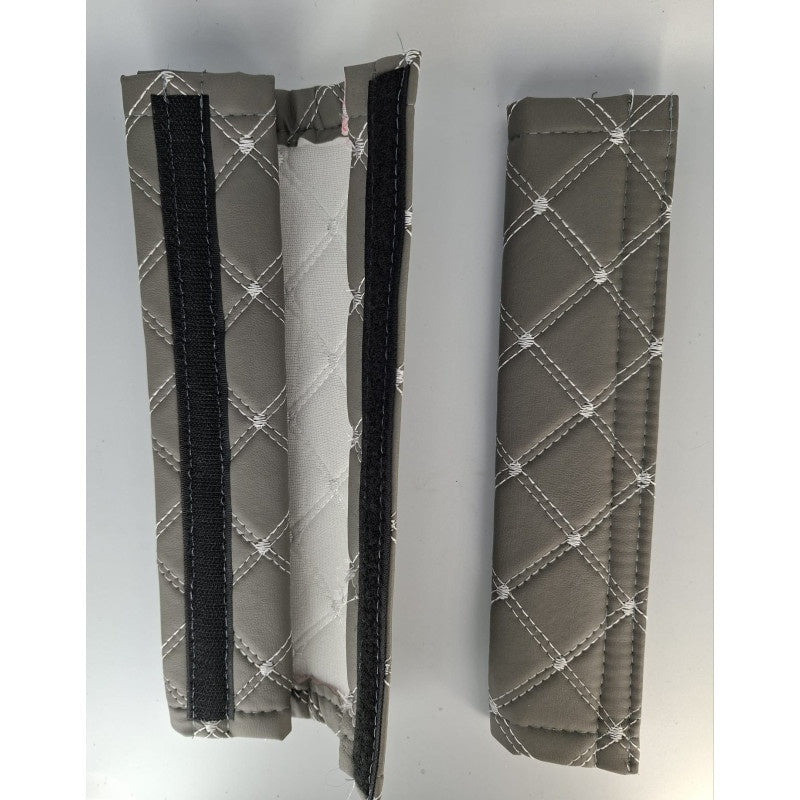 Set centura piele Ecologica Gei/Alb