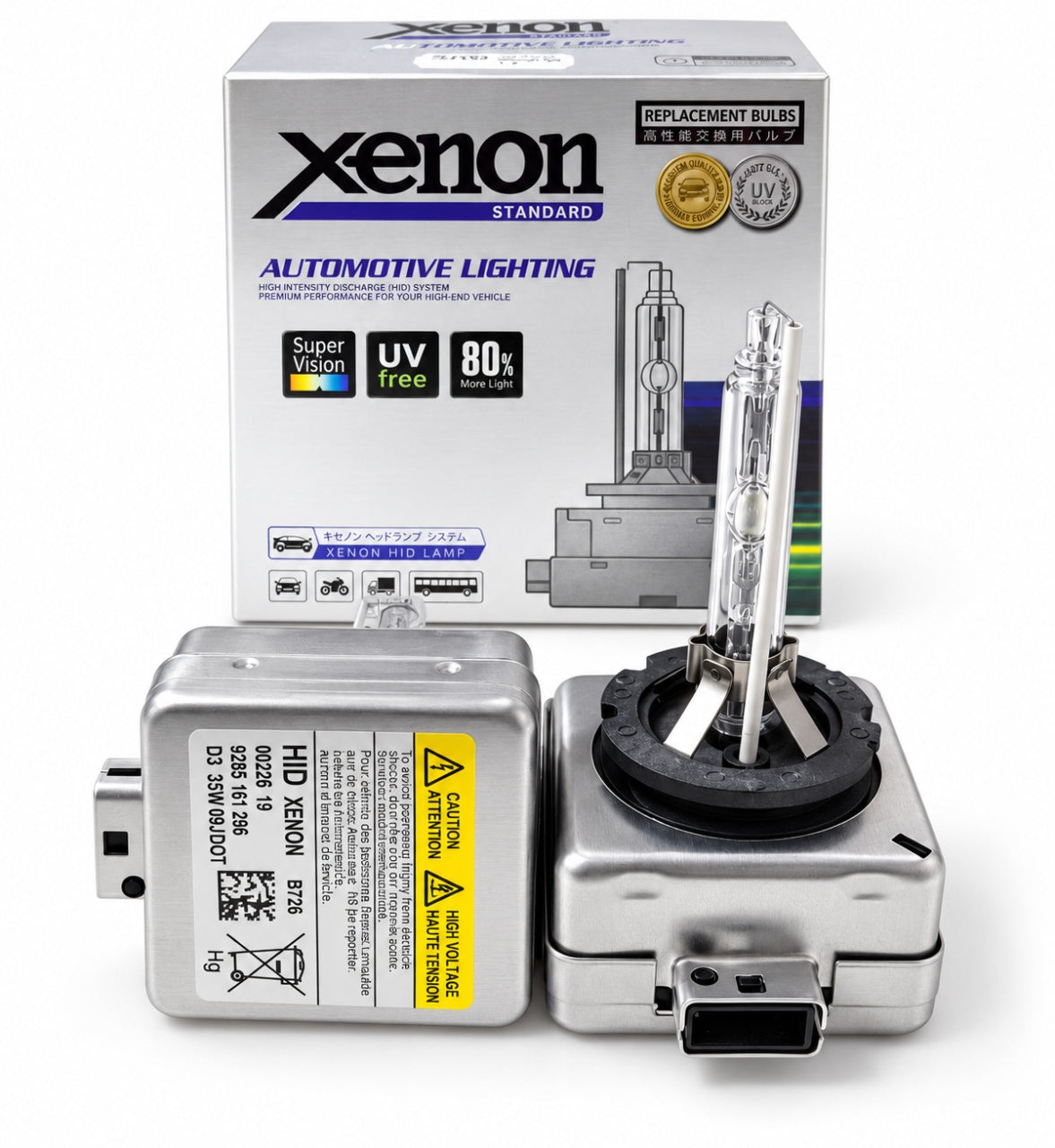 Set de 2 Becuri Xenon D1S Premium lumina alb rece 6000K ,bixenon ATA-85415C1