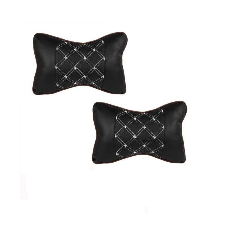 Set perne tetiera piele Ecologica Negru/Gri