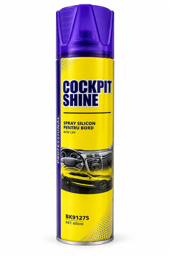 Spray silicon pentru bord Cockpit Shine New Car, 650 ml – BK91275