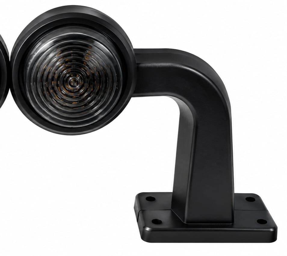 Lampa Dreapta gabarit LED FORMPLAS, cu braț de susținere, roșu/alb, 12–24V,